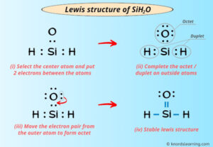 Lewis Structure Of SiH2O With 6 Simple Steps To Draw