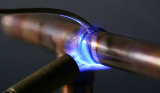 torch brazing of copper pipes