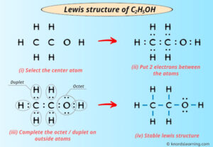 Lewis Structure of C2H5OH (Ethanol) (With 6 Simple Steps!)