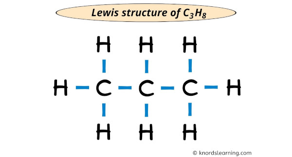 C3H8 Lewis structure