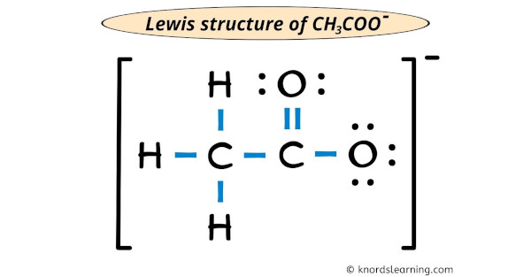 CH3COO- Lewis structure
