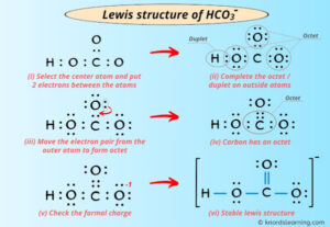 Lewis Structure of HCO3- (With 6 Simple Steps to Draw!)