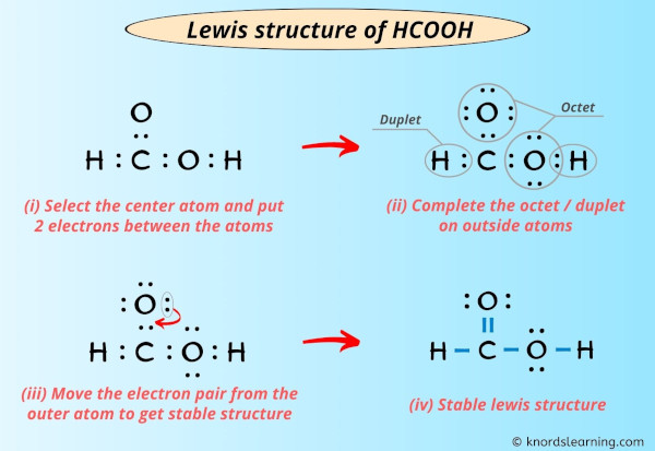 Lewis structure of HCOOH