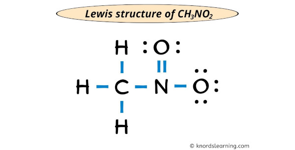 CH3NO2 Lewis structure
