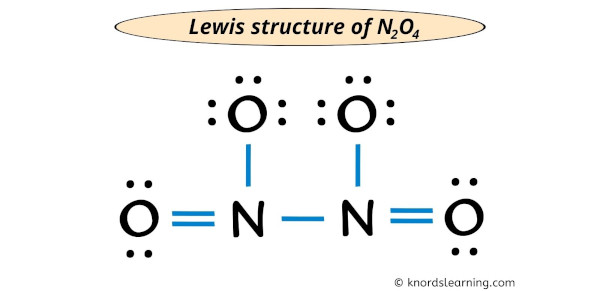 N2O4 Lewis structure