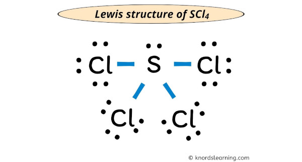 SCl4 Lewis structure