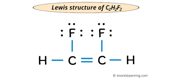 c2h2f2 lewis structure