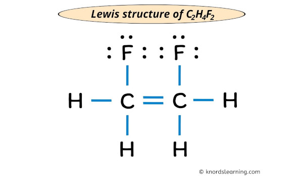 c2h4f2 lewis structure