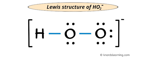 ho2- lewis structure