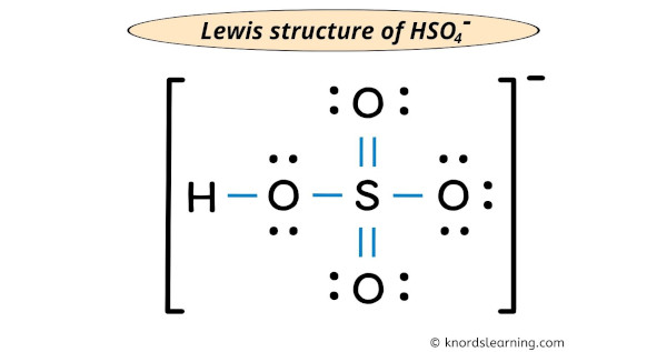 hso4- lewis structure