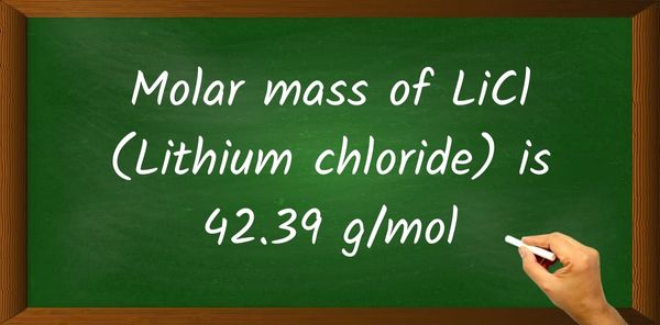 periodic table molar mass of LiCl