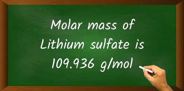 Li2SO4 (Lithium sulfate) Molar Mass (With Calculations)