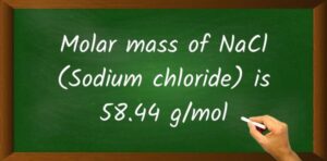 molar mass nacl molar mass nacl