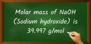 calculate the molar mass of sodium hydroxide naoh