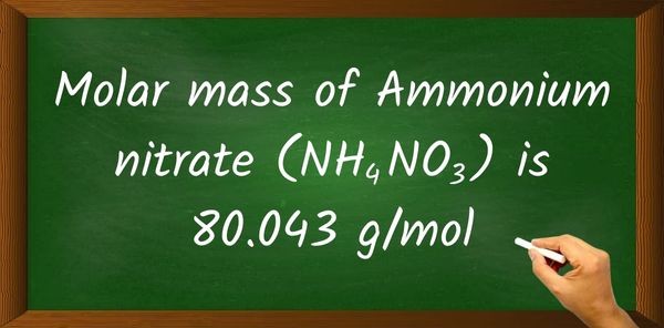 ammonium nitrate molar mass on periodic table