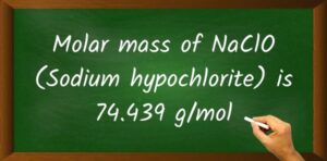 Sodium hypochlorite (NaClO) Molar Mass (With Calculations)