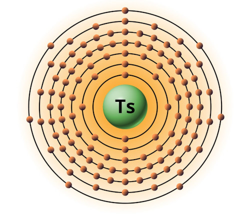 bohr model of tennessine