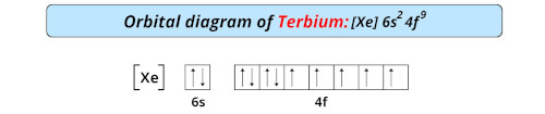 orbital diagram of terbium